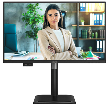 Купить 23,8" AOC 1920x1080 WLED 16:9 IPS 300cd, 1500:1, 20M:1, 4ms, 178°/178°, VGA, HDMI, DP, USB hub: USB3.2x3, USB-B3.2, USB-C(15W), 120Hz, Speaker (24P4U) с доставкой в #WD_SEO_REGION_NAME_P# 